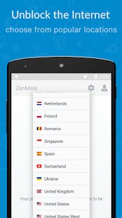 Скриншот ZenMate VPN