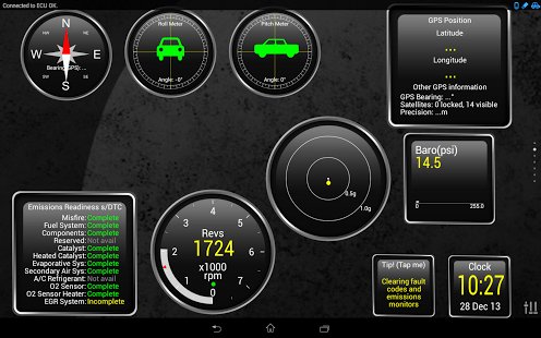 Скриншот Torque Pro (OBD2 / автомобиль)
